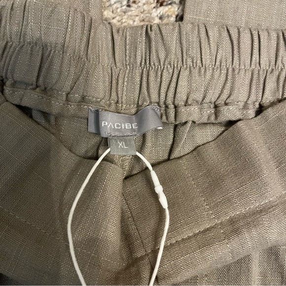 Pacibe Taupe Linen/Blend Pants Size XL NWT - Picture 5 of 12